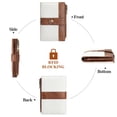 thumbnail image 5 of FALAN MULE Women’s Small Leather Wallet Rfid Blocking Bifold Card Holder with 3 ID Windows, 5 of 6