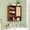 Brown, variant on Wirrytor Fluted Wooden Medicine Cabinet Storage, Brown Bathroom Wall Cabinet with 2 Doors Adjustable Shelf and Towels Bar