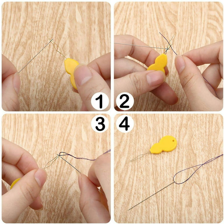 65Pcs Seed Beading Needles 3 Size Extra Fine Thin Beading Embroidery Needles  with Needle Threaders Jewelry Making Tools 