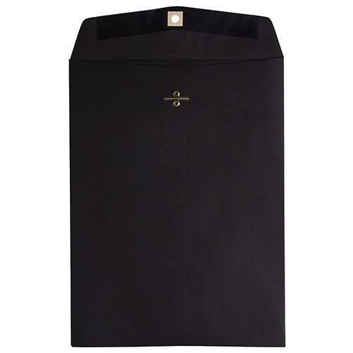 JAM Paper 9 x 12 Clasp Envelopes, Midnight Black, 200/Pack