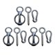 thumbnail image 2 of 3sets Horse Tie Rings Horse Tack Supplies Snap Buckle Safety Horse Accessory-Good, 2 of 4
