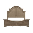 thumbnail image 3 of Magnolia Manor King Panel Bed in Weathered Bisque, 3 of 9
