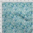 thumbnail image 4 of oneOone Polyester Spandex Blue Fabric Floral Texture Quilting Supplies Print Sewing Fabric By The Yard 56 Inch Wide, 4 of 4