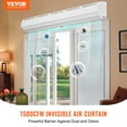 thumbnail image 2 of VEVOR Rideau d'Air Commercial Intérieur 60 Pouces Super Puissance 2 Vitesses 1500CFM, Rideaux d'Air Muraux pour Portes, 2 of 9