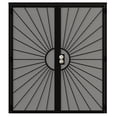 thumbnail image 3 of 72" X 80" Prehung Security door Universal/Reversible Hinging Surface Mount Steel Security Door With Perforated Metal Screen With Lock, 3 of 5