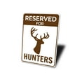 thumbnail image 4 of Reserved Hunter Parking Novelty Sign, Metal Wall Decor - 10x14 inches, 4 of 4