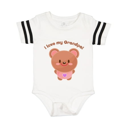 

Inktastic I Love My Grandpa- Cute Baby Bear Gift Baby Boy or Baby Girl Bodysuit
