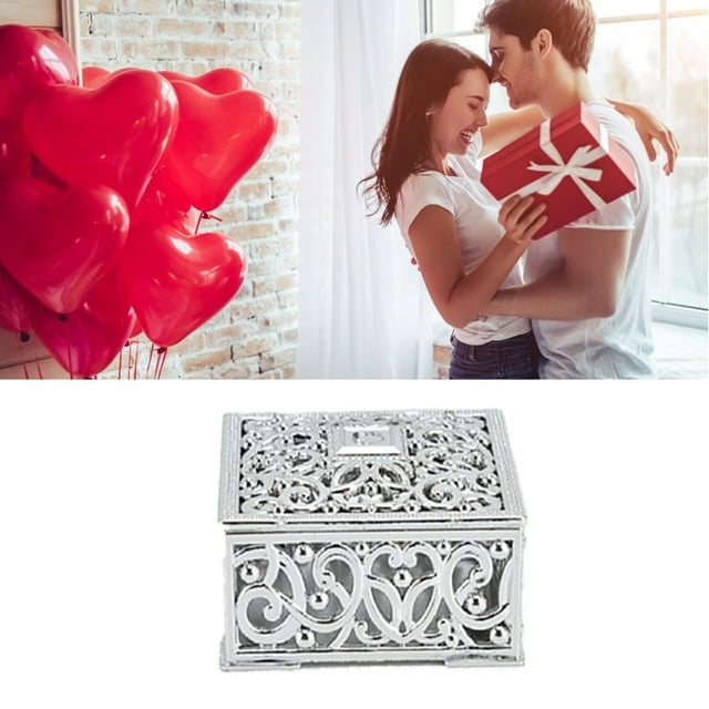 12PCS Hollow Candy Box Plastic Candy Case Container Wedding Bridal Shower Supplies