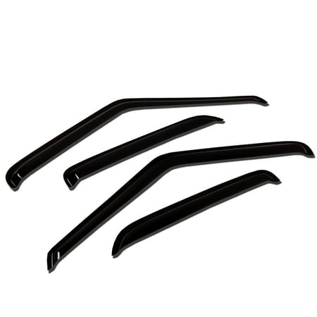 - TuningPros WV-169-2 Window Visor For 1999-2016 Ford F-350 SuperCab/Extended Cab - Outside Mount Deflector Rain Guard Dark Smoke 4 Pcs Set Ford F350 F-350 99 00 01 02 03 04 05 06 07 08 09 10 11 12 13 1