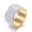 Golden White Diamond, variant on Mens Titanium Steel Diamond Ring Electroplated Durable Modern Jewelry For Everyday Wear Plus Special Occasions