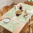 thumbnail image 5 of Spring Lime Green Cobweb Placemats Set of 8 Abstract Minimalist Lines Place Mats Indoor Wipeable Table Mats Washable Cloth Dining Table Placemats for Kitchen Holiday Party Home Decor 13x19 Inch, 5 of 9