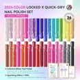 thumbnail image 2 of Set de esmaltes de uñas SAVILAND Fingernail Air-Dry 36 piezas Rainbow, 2 of 7