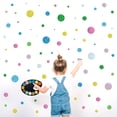 thumbnail image 1 of 154 calcomanías de pared con puntos de colores, pegatinas de pared con puntos de colores de galaxia, decoración DIY para niños, bebés, niños, niñas y adolescentes, 1 of 6