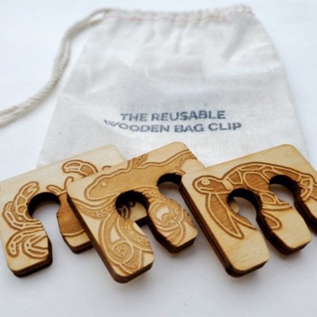 

Wooden Multipurpose Bag Clip Food Sealing Clips for Nuts & Snacks Storage