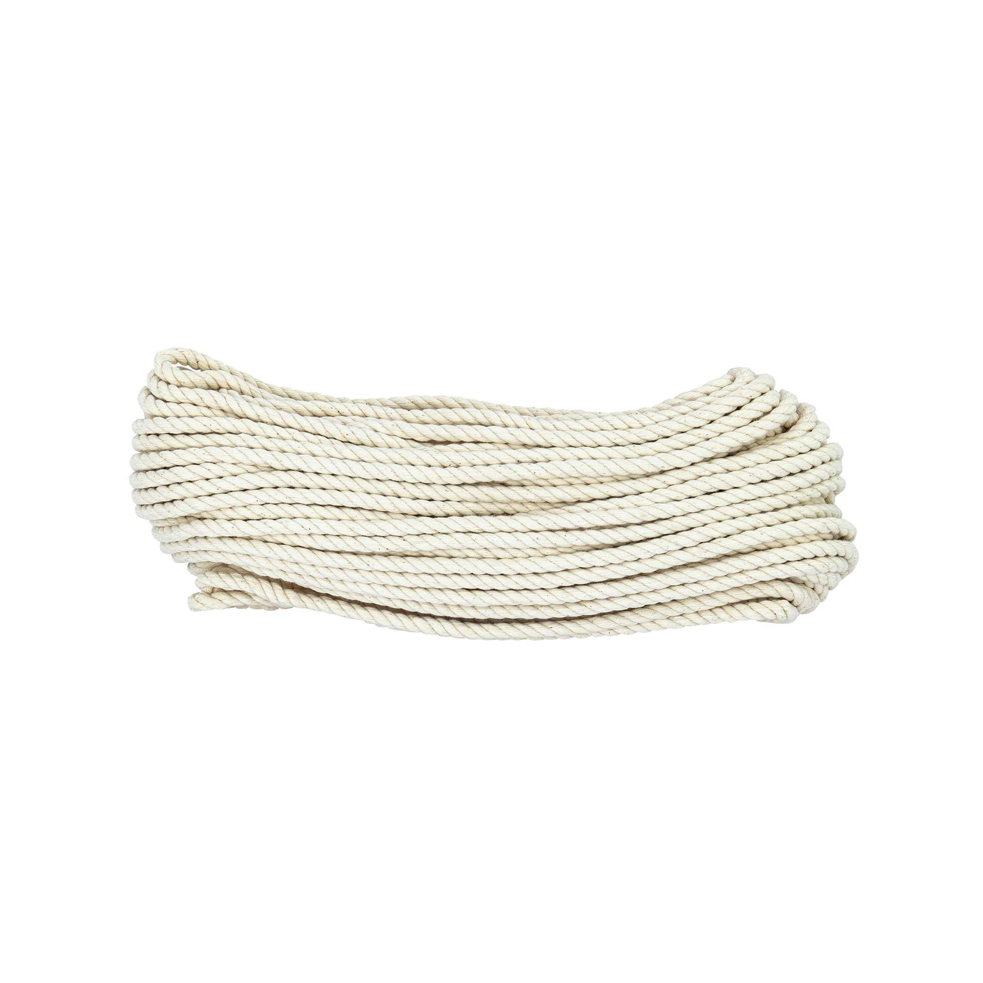 SGT KNOTS Twisted 100% Cotton Rope for DIY Projects, Crafts