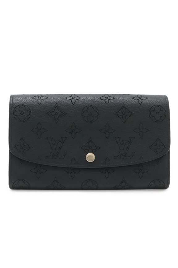 Pre-Owned LOUIS VUITTON Louis Vuitton Monogram Mahina Portefeuille Iris Bi-fold Leather Wallet...