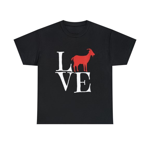 I Love Goats With Red Goat T-shirt