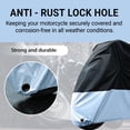 thumbnail image 2 of Motorcycle Cover All Season Waterproof for Harley Davidson Street Glide Touring Honda Suzuki Kawasaki Yamaha 116" Orange, 2 of 7