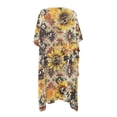 thumbnail image 3 of FKELYI Retro Sunflower Bee Print Kimono Cover Up for Women Summer Beach Coverup Half Sleeve Kimono Cardigan Sheer Beachwear Comfy Resort Wear for Ladies Casual Outfit, 3 of 6