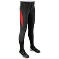 thumbnail image 2 of Champro Sports Surge Traditional Low-Rise Fastpitch Softball Pants, Girls' Large, Black with Scarlet Pipe, 2 of 5