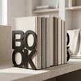 thumbnail image 4 of Unique Bargains 2Pcs Decorative Metal Tree Style Book Ends Black 5.3*4.9*5.5inch, 4 of 5