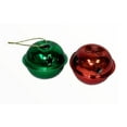 thumbnail image 2 of Momentum Brand Happy Holiday 1.5" Bell Ornaments; 8 Pieces Red and Green Color Combo, 2 of 3
