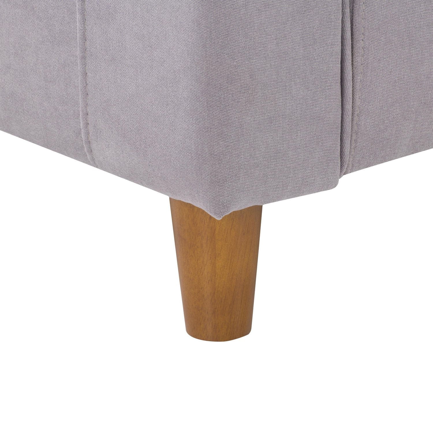 Ensemble de 2 chaises et causeuse rembourrées gris clair modernes Caroline de CorLiving pour le salon - Ensemble causeuse et chaise élégant, ensemble causeuse et chaise parfait de 2 pièces, meubles co