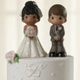 thumbnail image 2 of Precious Moments Perfect Couple Groom, Brown Hair With Medium Skin Tone Bisque Porcelain Wedding Figurine & Cake Topper, 172066, 2 of 9