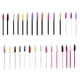 thumbnail image 3 of Seitruly 50 piezas cepillo de pestañas desechables varitas de nailon para rímel aplicador portátil cepillos de cejas Stick Styling negro luz púrpura Type3 NO3 Seitruly CE011828-11B, 3 of 6