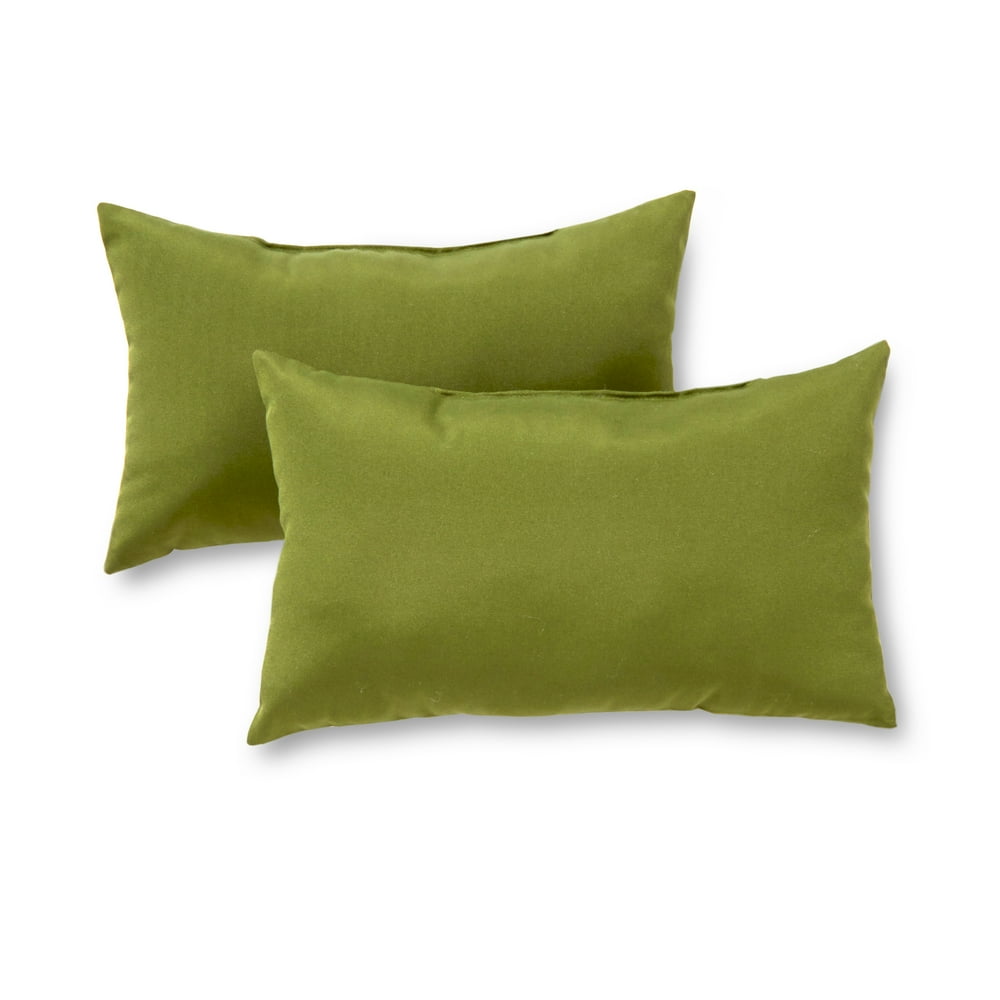 Greendale Home Fashions Solid Summerside Green Outdoor Rectangle Throw