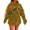 Yellow1, variant on Sweatshirts for Womens Ladies Letter Leaf Printed Round Neck Long Sleeve Loose Fit Pullover Blouses Blue2,2XS