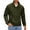 Army Green #008, variant on Mohiass Mens Quarter Zip Pullover Long Sleeve Quilted Sweatshirt Casual Waffle Sweaters Polo Shirts with Pocket Army Green L