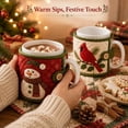 thumbnail image 4 of Christmas Quilted Mug Cozy Sewing Kit,3D Holiday DIY Craft Set with 9 Festive Designs,Handmade Mug Rug Sewing Craft Kit for Home Decor and Beginners, 4 of 8