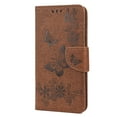 thumbnail image 2 of Feishell Wallet Case for Samsung Galaxy S21 FE 5G,Retro PU Leather Butterfly Embossed Pattern Full Protection Anti-Scratch Magnetic Clasp Flip Holder Card Slots & Cash Pocket Phone Cover,Brown, 2 of 6