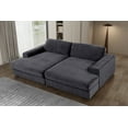 thumbnail image 5 of Karen Modular Large Double Chaise Sleeper Sofa Dark Gray, 5 of 7