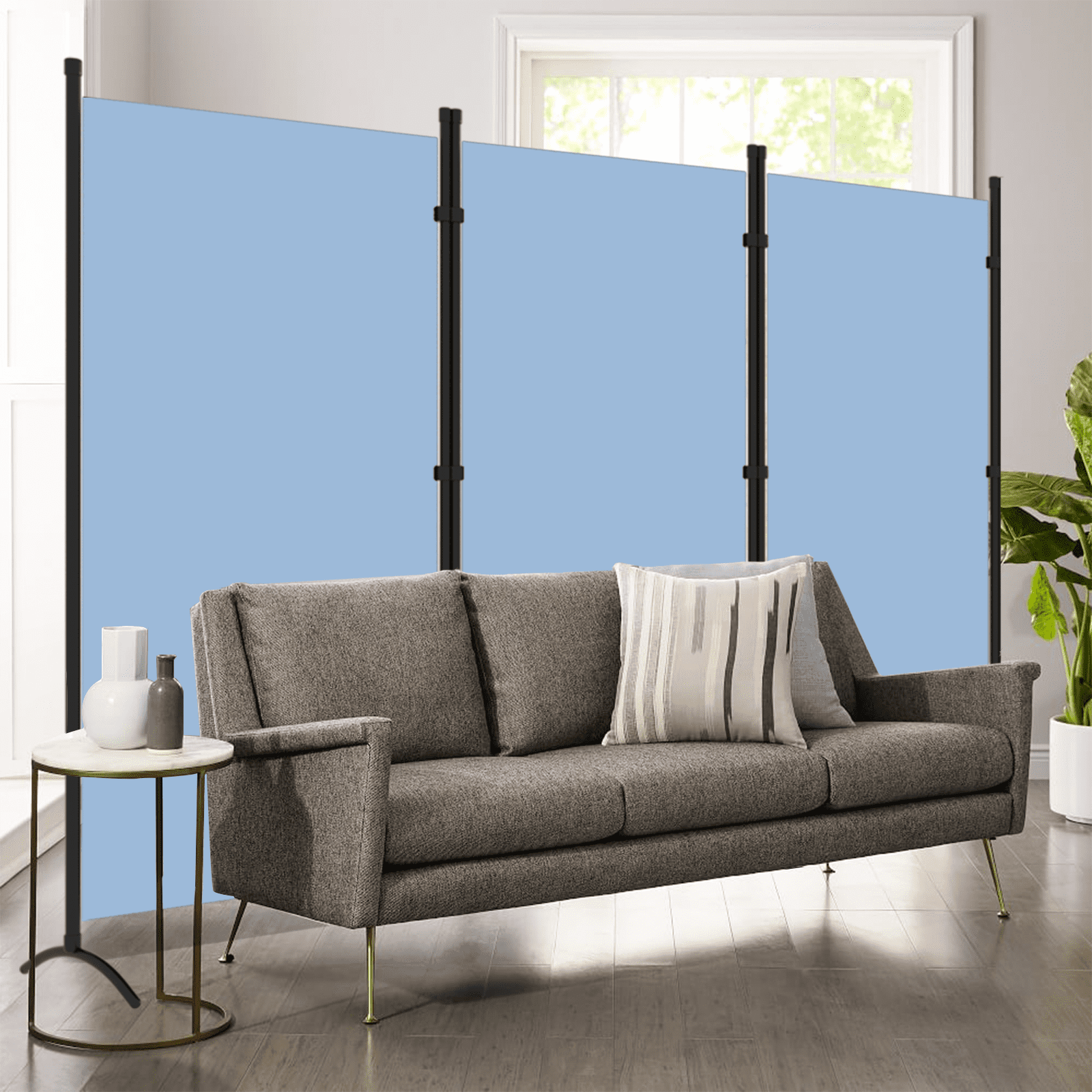 Gaildon 71’’L*99’’W 3-Pane Portable Folding Privacy Room divider