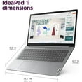 thumbnail image 3 of Lenovo Ideapad 1 15.6" HD Student Laptop, Intel Celeron N4500, 1.1GHz, 4GB DDR4 Memory, 128GB eMMC, One-year Office 365, Intel UHD Graphics, Windows 11 Home in S Mode, Cloud Grey, 82LX00DGUS, 3 of 7