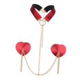 thumbnail image 2 of TISHITA Chest Chain Music Festival Accessories Wedding Bra Harness Ladies Body Chain Red Red, 2 of 8