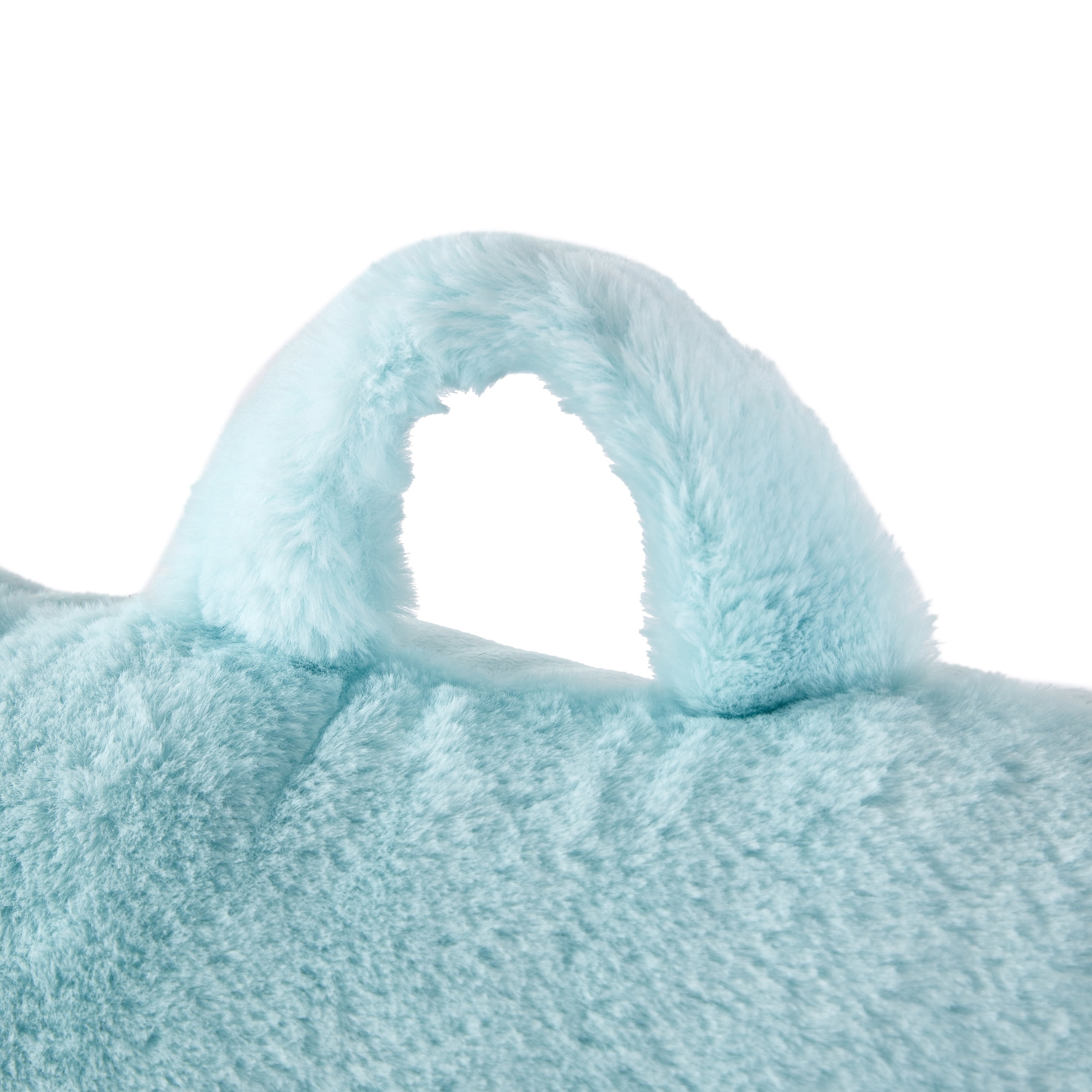 (2 pack) Mainstays Faux Fur Plush Backrest Pillow, Specialty Size, Aqua