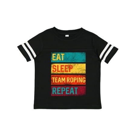 

Inktastic Rodeo Eat Sleep Team Roping Repeat Gift Toddler Boy or Toddler Girl T-Shirt