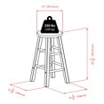 thumbnail image 2 of Ensemble de table de pub Winsome Obsidian 3 pièces en finition noire, 2 of 5