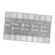 thumbnail image 4 of Tarjeta de referencia para regla de molienda de café. Tarjeta de comparación de marcado preciso de 200 a 1700. 1 pieza, 4 of 9