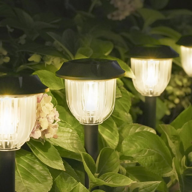 Luces solares para exteriores AOSEA, paquete de 10, LED IP65, impermeables y cálidas