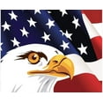thumbnail image 2 of Patriotic US Flag Blanket, American National Flag Throws, Sherpa Fleece Reversible Blanket for Couch Bed Decor, 4th of July Citizenship Veteran Gift, 2 of 5