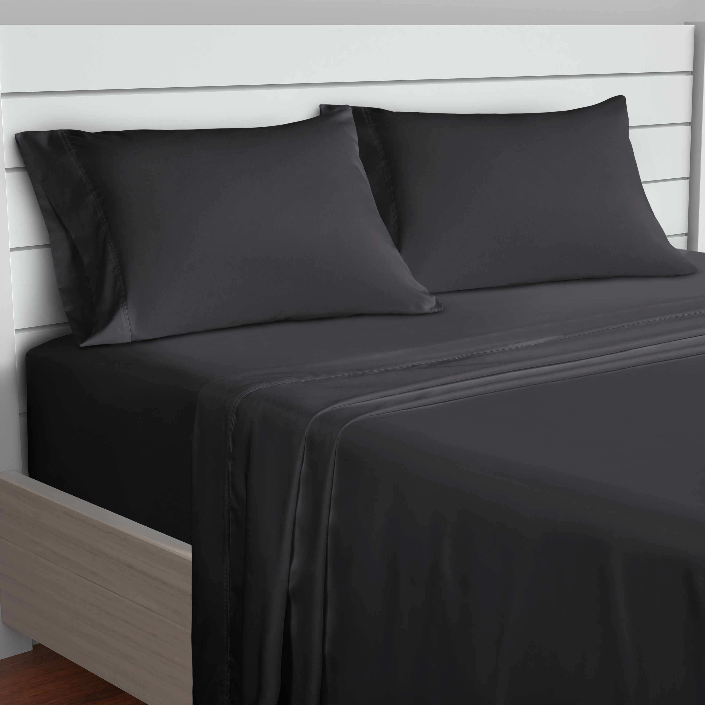 Serta So Cool 4-Piece Sheet Set, Black, Full