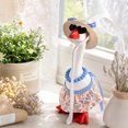thumbnail image 5 of 7-Inch Desktop Goose Country Style Pearl Necklace Outfit Set – Mini Figurine for Office Desk, Polyester, 5 of 6