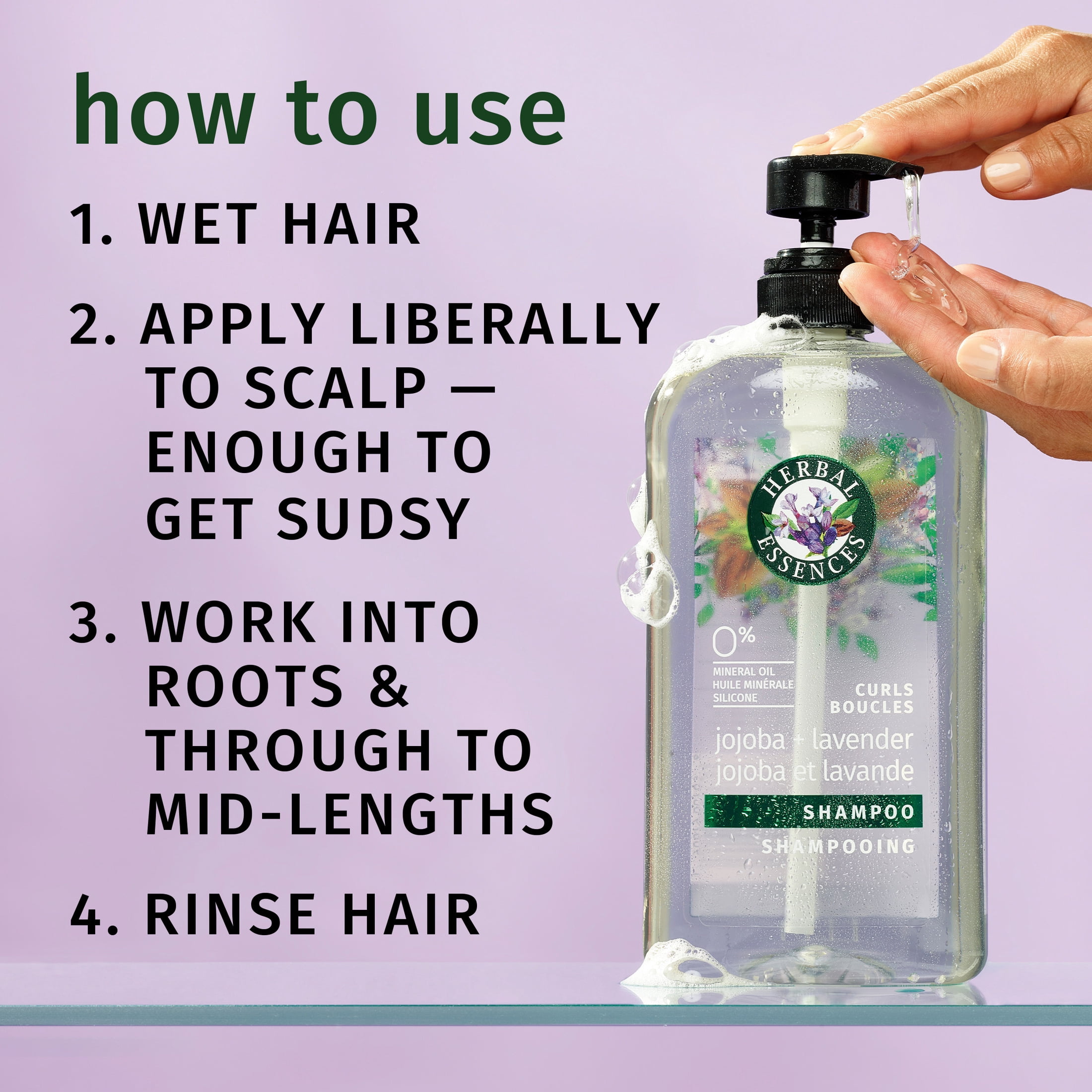 Herbal Essences Jojoba Oil and Lavender Curls Shampoo, 29.2 fl oz