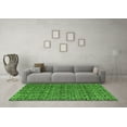 thumbnail image 3 of Ahgly Company Indoor Rectangle Abstract Green Modern Area Rugs, 5' x 7', 3 of 4