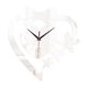 thumbnail image 5 of Elegante y silencioso reloj de pared en forma de corazón fabricado en acrílico, ideal para el salón. Plata, 5 of 9