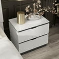 thumbnail image 6 of Furniture of America Misti Contemporary Solid Wood Nightstand with USB in White, 6 of 8